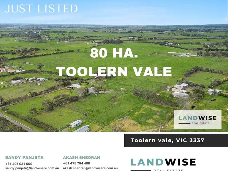 Prime piece of land in Toolern Vale.