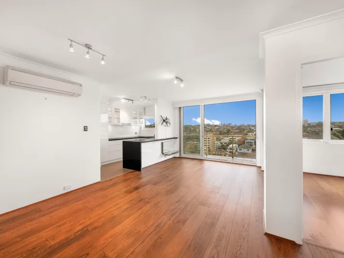 Penthouse level 2 bedroom apartment with direct water views