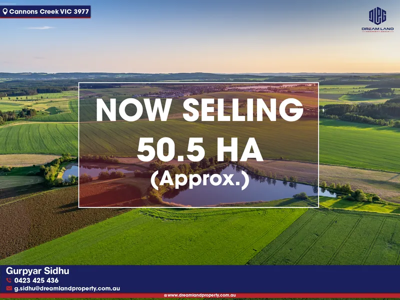 Now Selling 50.5 Ha in Cannons Creek -36 Daly Drive and 295 Adeneys Road, Cannons Creek VIC 3977