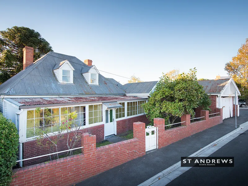 Exceptional opportunity to transform an unrenovated c1900 home within historic Battery Point