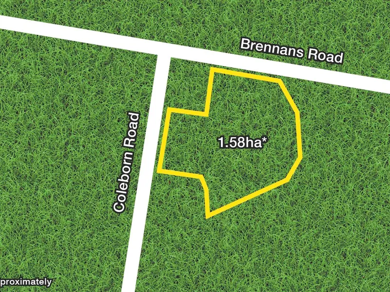 1.58 Ha's to develop or create the ultimate home.