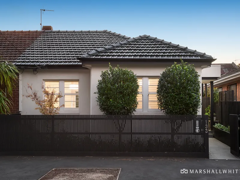 Beautifully renovated, north-facing, single level period home