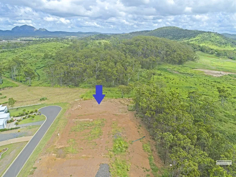 Benched site with rural valley views to Yeppoon