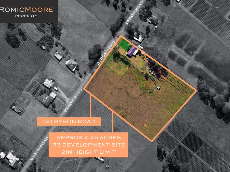 High Rise Development Site - 4.45 Acres  - Zoned R3, 21 Meter Height Limit