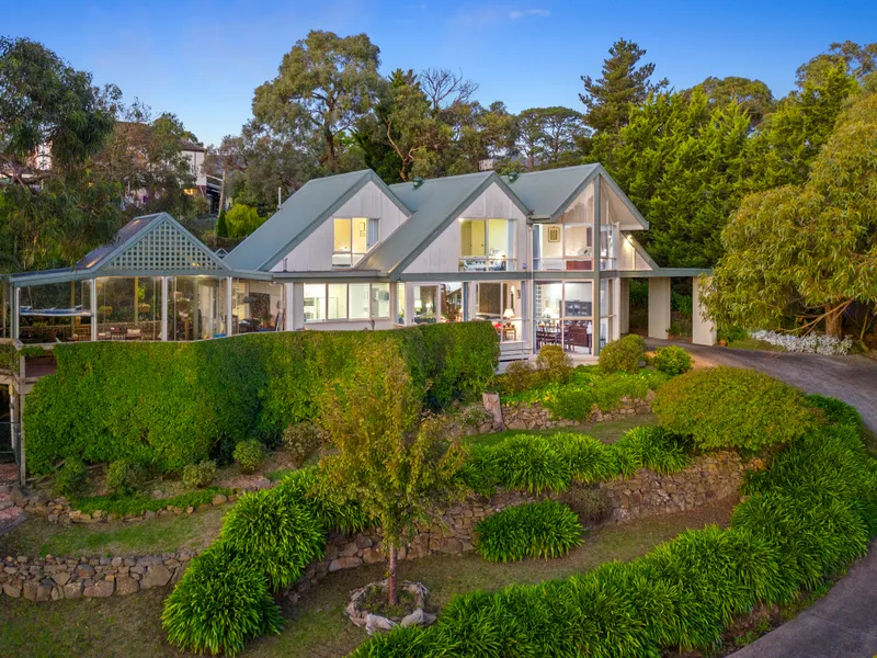 A stunning home on a large estate with views to Port Phillip Bay