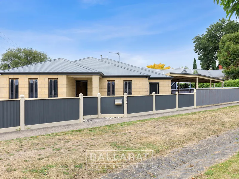 LOW MAINTENANCE FOUR-BEDROOM HOME IN THE HEART OF BALLARAT.