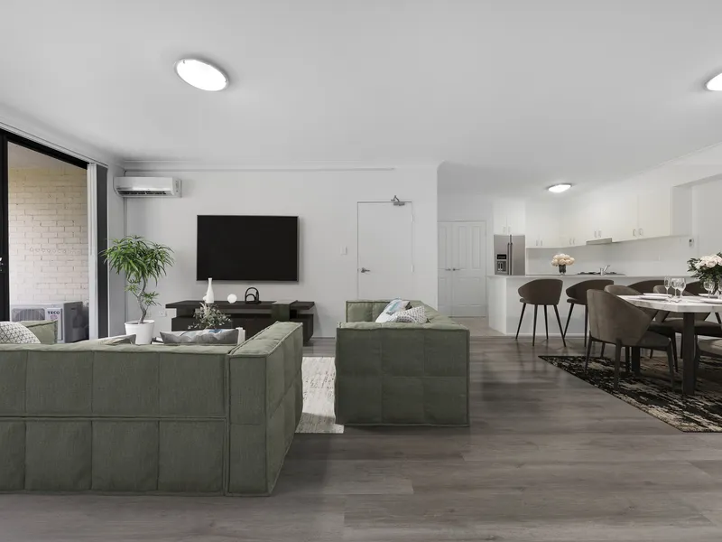 Renovated Unit Featuring Large Living/Dining Space