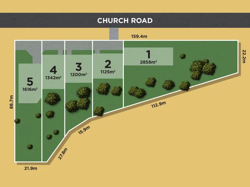 Approved 5 Lot Subdivision