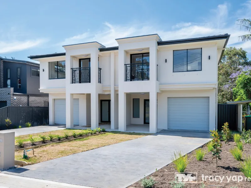 Brand new north-facing duplex with peaceful bushland vistas