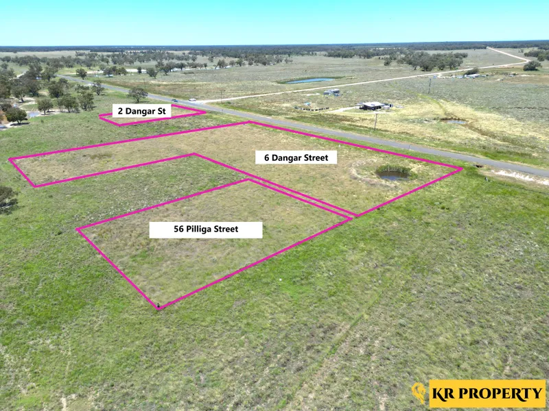 BUILDING BLOCKS FOR SALE - 500 METRES FROM THE PILLIGA HOT BORE!