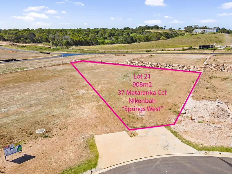 Fully serviced and titled vacant block at The Springs West !