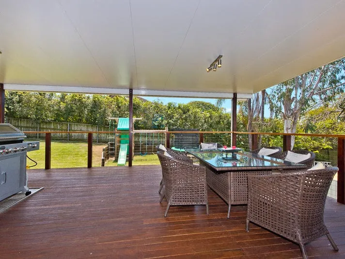 HUGE covered deck is just magic