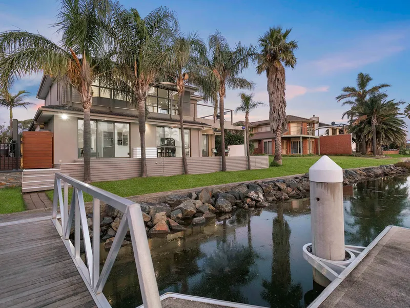 Waterfront with huge parents retreat