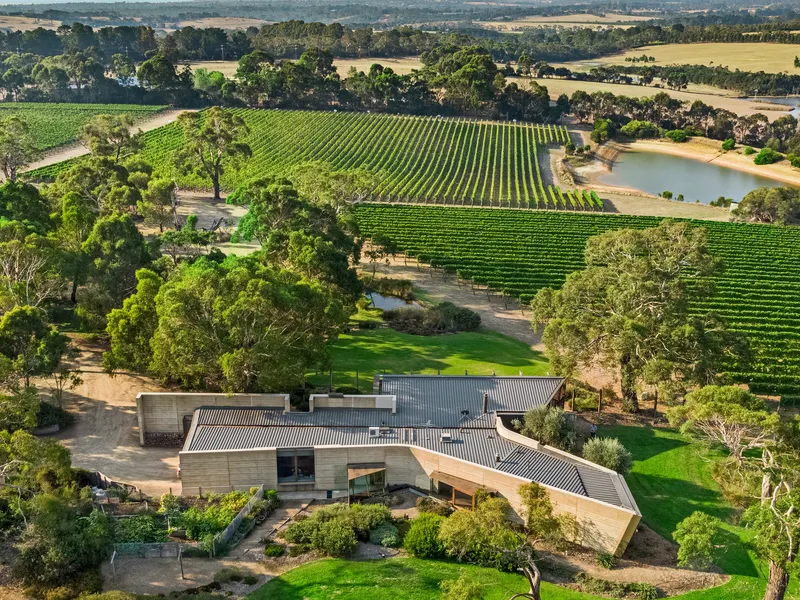 Award-winning 'Vineyard House' and Robinson Vineyard