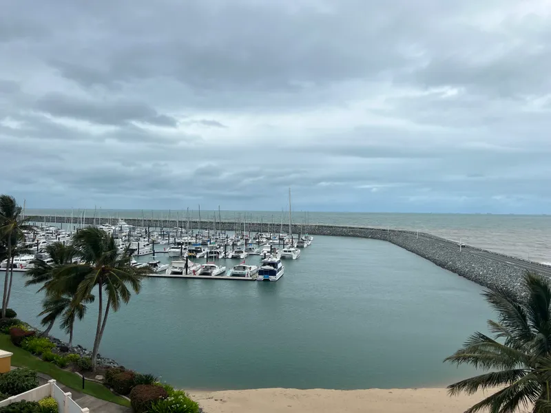 Enjoy the summer breeze on the balcony overlooking the water!