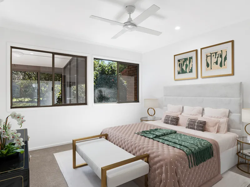 Two-bedroom villa with attached garage