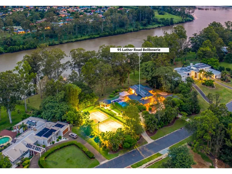 Grand riverside sanctuary in exclusive enclave