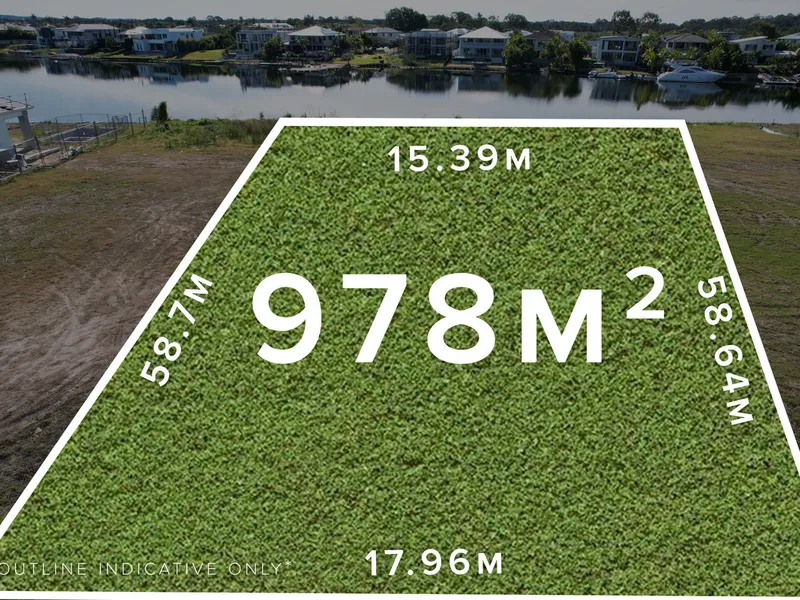 Premium 978m2 North Facing Waterfront Land Opportunity