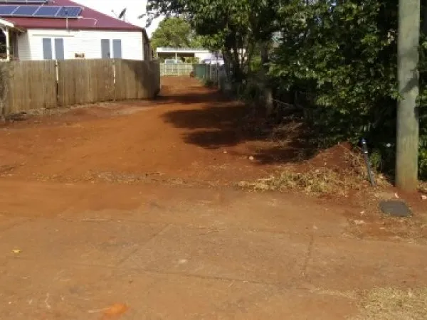 Vacant land close to the City.