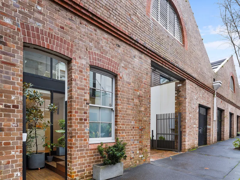 Contemporary terrace in renowned warehouse conversion