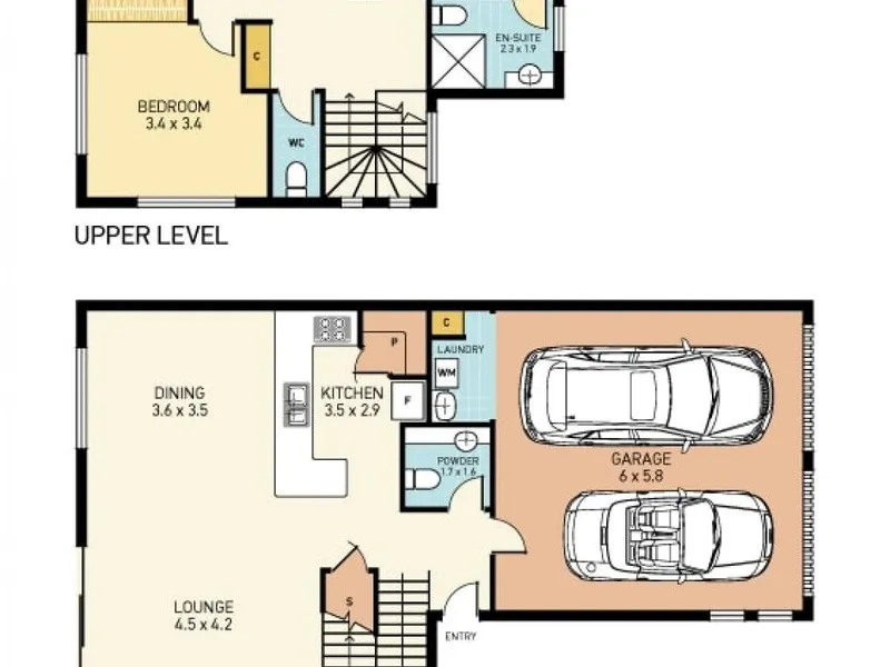 Double garage townhouse