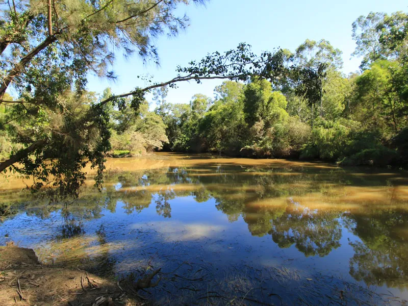 Private and secluded paradise on 52 acres with rare small boat access to Cattai Creek.