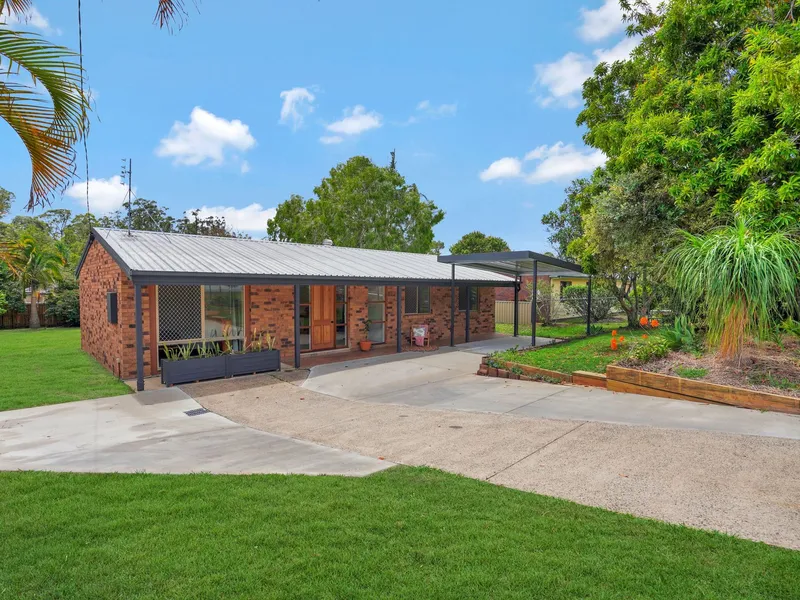 Walk to Beerwah township and rail services; renovated four-bedroom home with outdoor entertainment area and low maintenance large yard