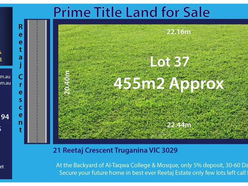 Title Land for Sale, A Rare Opportunity, Not To Be Missed!