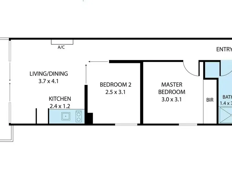 Zen Apartment 2 Bedroom 1 Bathroom 1 Parking for rent!