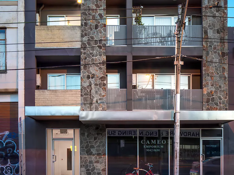 Two bedrooms plus study and large outdoor terrace