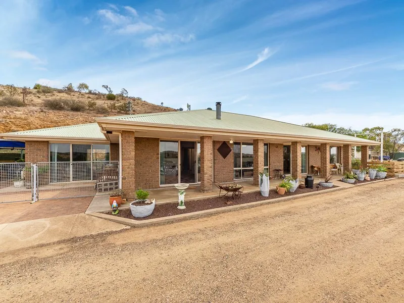 Home Overlooking River On Acreage with Gully.