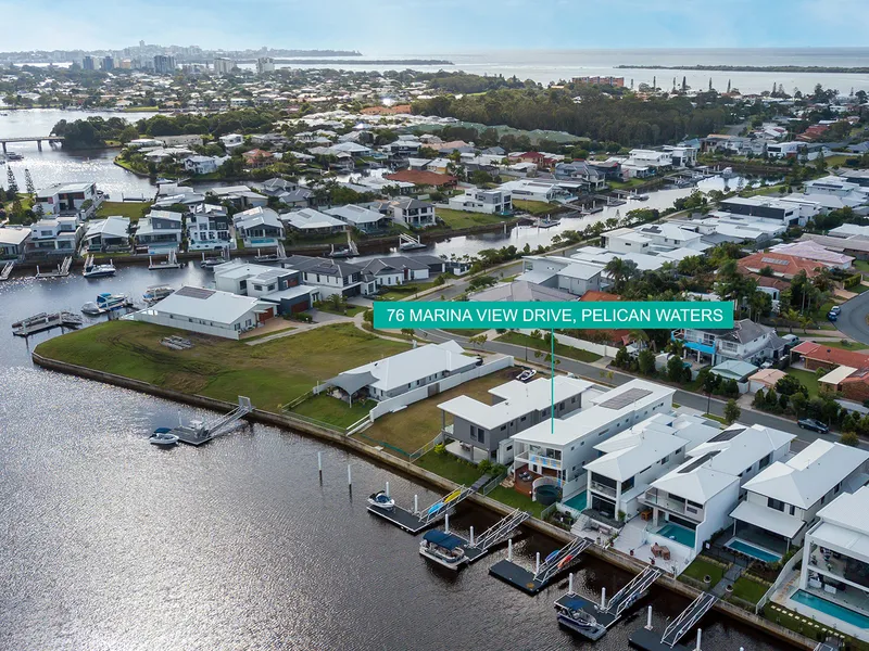 A Unique Architecturally Designed Deep Waterfront Home Situated In 'The Quays' Precinct In The Heart Of Pelican Waters Marina