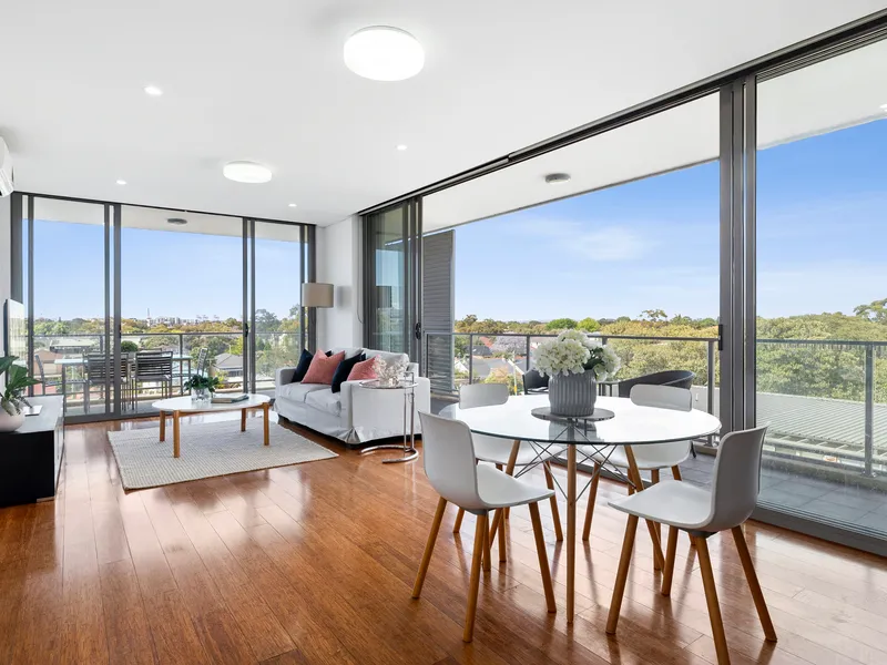 Light filled living in the acclaimed Jasmine on the Park