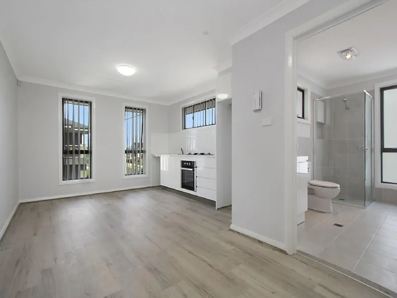 Near new contemporary studio in quiet setting