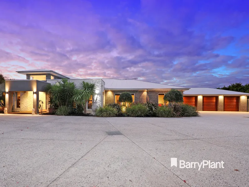 An opulent oasis on a private 1.7 acres.