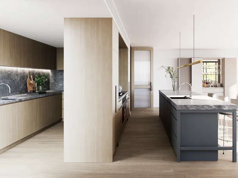 Individually designed Penthouse apartment by JCB Architects.