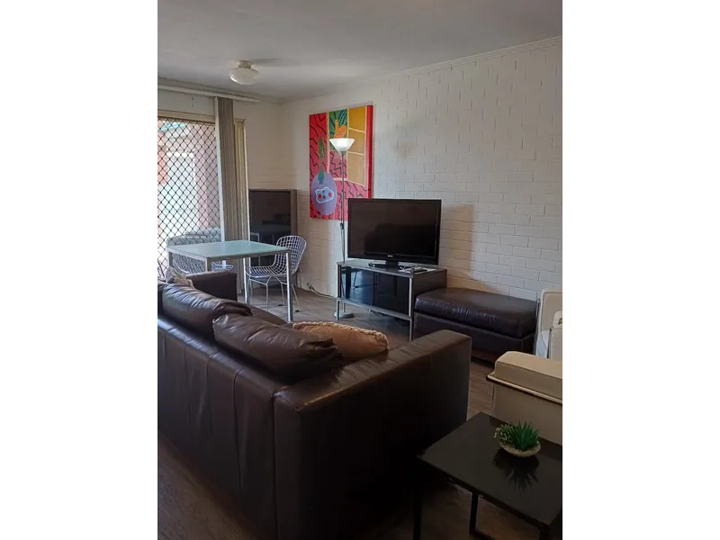 KELVIN GROVE fully furnished 2 double bedrooms 1 bath 2 courtyard lock up garage transport at door