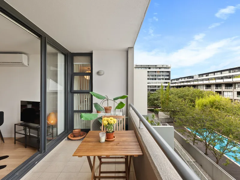 Privacy, security and ultimate convenience of an oversized modern apartment.