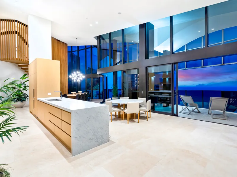 Rare Beachside Penthouse over Two Expansive Levels