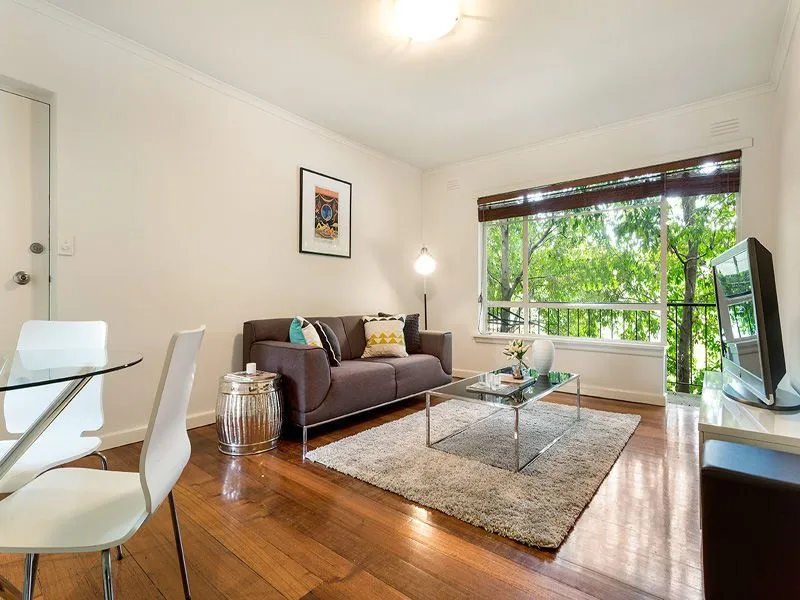 Leafy apartment in a lovely street