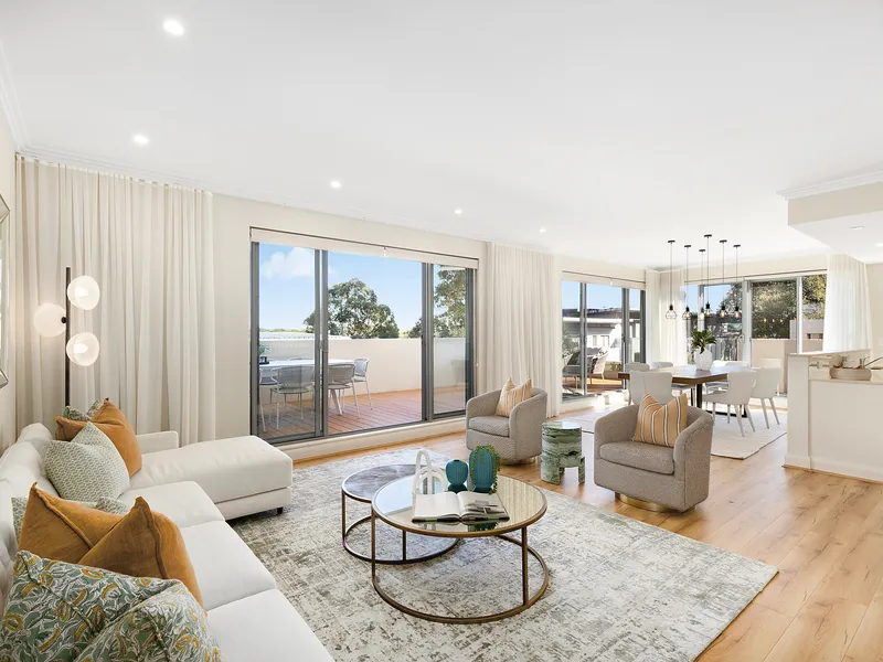 Striking boutique penthouse of architectural flair