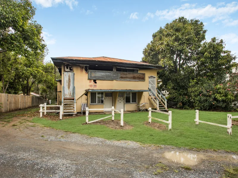 Clean-up needed, great opportunity on large block with 2 titles