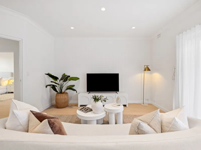 Serene coastal haven with chic interiors