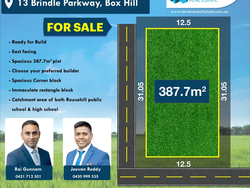 East Facing, Registered land!