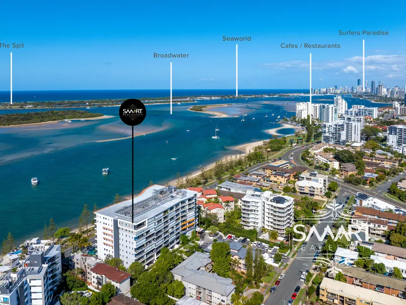 Stunning Renovated Top Floor Corner Apartment with Spectacular Hinterland Views on the Broadwater!