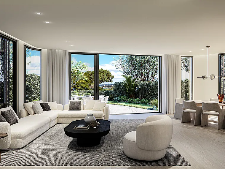 Luxury whole floor garden apartment offering 518 sqm of Indoor/Outdoor Living with Harbour Bridge & City Views