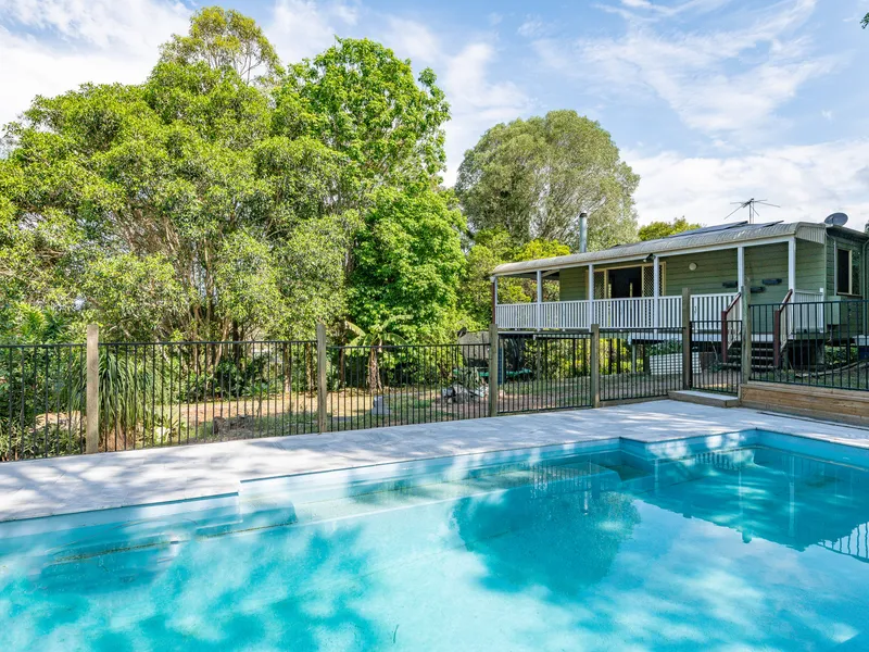 Splish Splash, it has a pool to keep you cool!