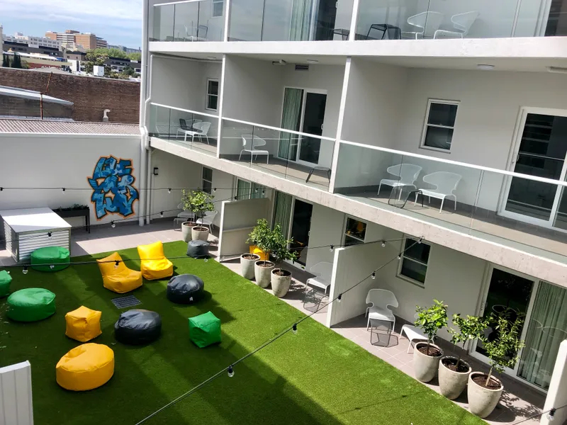 Futuristic studio design | TV-Featured | Lease flexibility | Community Living