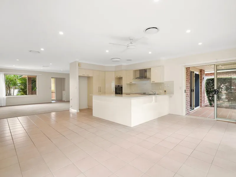 Sun drenched, open plan living and dining area perfect for entertaining the family