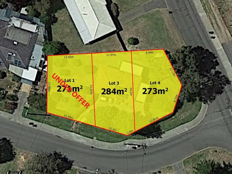 3 Wickens st Beckenham street front vacant land 3 lot to choose